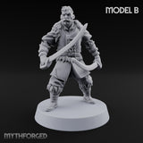 Moustache Waxed, Sabres Drawn Twice Human Dual Sabre Warrior B