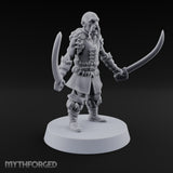 Moustache Waxed, Sabres Drawn Twice Human Dual Sabre Warrior D
