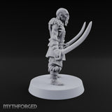 Moustache Waxed, Sabres Drawn Twice Human Dual Sabre Warriors — D