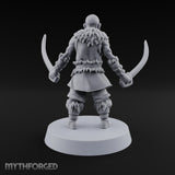 Moustache Waxed, Sabres Drawn Twice Human Dual Sabre Warrior D