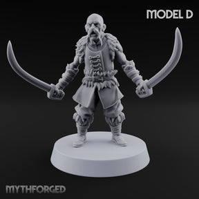 Moustache Waxed, Sabres Drawn Twice Human Dual Sabre Warrior D
