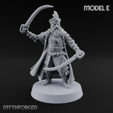 Moustache Waxed, Sabres Drawn Twice Human Dual Sabre Warriors — E