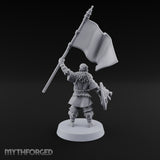 Shields Studded, Moustaches Bristling Human Sabre and Shield Warrior C
