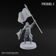 Shields Studded, Moustaches Bristling Human Sabre and Shield Warrior C
