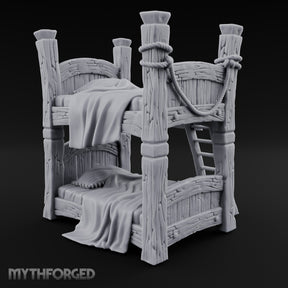 Top Bunk Is Taken Wooden Bunk Bed with Ladder