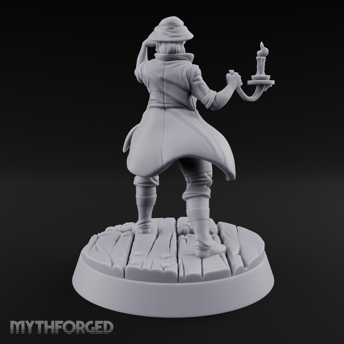 Fog Rolling In, Lamps Lit Human Lighthouse Keeper A