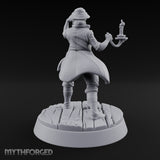 Fog Rolling In, Lamps Lit Human Lighthouse Keeper A