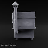 Chimney Hat, Full Pot Cast Iron Kitchen Stove