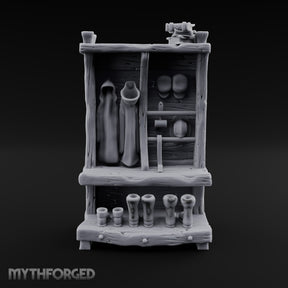 Cloaks Hung, Boots Paired Wooden Coat and Boot Rack
