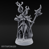 Tentacles Raised High Demon Sorcerer Miniature for Dungeons and Dragons, Pathfinder or other TTRPGs