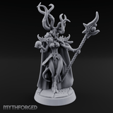 Tentacles Raised High Demon Sorcerer Miniature for Dungeons and Dragons, Pathfinder or other TTRPGs