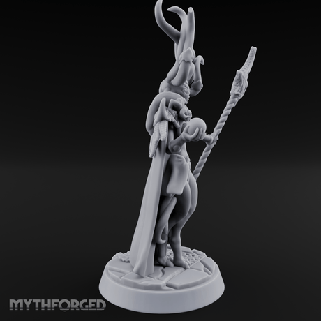Tentacles Raised High Demon Sorcerer Miniature for Dungeons and Dragons, Pathfinder or other TTRPGs