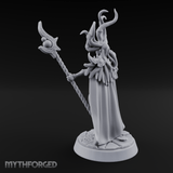 Tentacles Raised High Demon Sorcerer Miniature for Dungeons and Dragons, Pathfinder or other TTRPGs