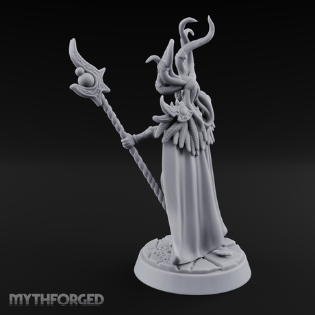 Tentacles Raised High Demon Sorcerer Miniature for Dungeons and Dragons, Pathfinder or other TTRPGs