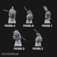 Lion Dog Riding Mounted Thunder Warriors Miniature for Dungeons and Dragons, Pathfinder or other TTRPGs