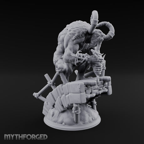 Come Out Swinging Troll Outlaw Miniature for Dungeons and Dragons, Pathfinder or other TTRPGs