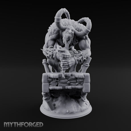 Come Out Swinging Troll Outlaw Miniature for Dungeons and Dragons, Pathfinder or other TTRPGs