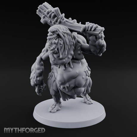 Log Shouldering Venom Troll Miniature for Dungeons and Dragons, Pathfinder or other TTRPGs