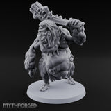 Log Shouldering Venom Troll Miniature for Dungeons and Dragons, Pathfinder or other TTRPGs