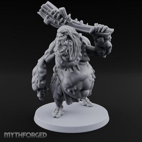 Log Shouldering Venom Troll Miniature for Dungeons and Dragons, Pathfinder or other TTRPGs