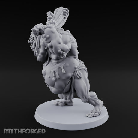 Log Shouldering Venom Troll Miniature for Dungeons and Dragons, Pathfinder or other TTRPGs