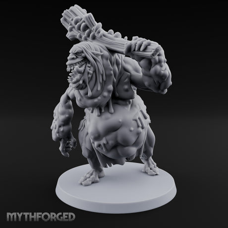 Log Shouldering Venom Troll Miniature for Dungeons and Dragons, Pathfinder or other TTRPGs