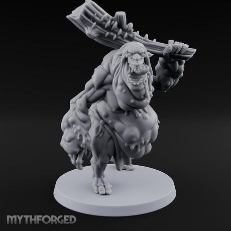 Log Shouldering Venom Troll Miniature for Dungeons and Dragons, Pathfinder or other TTRPGs