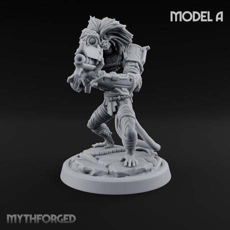 Long Rifle Prowling Simian Sniper A Miniature for Dungeons and Dragons, Pathfinder or other TTRPGs
