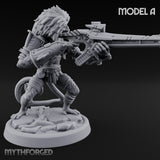 Long Rifle Prowling Simian Sniper A Miniature for Dungeons and Dragons, Pathfinder or other TTRPGs