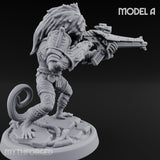 Long Rifle Prowling Simian Sniper A Miniature for Dungeons and Dragons, Pathfinder or other TTRPGs