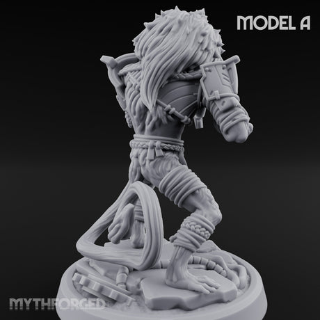 Long Rifle Prowling Simian Sniper A Miniature for Dungeons and Dragons, Pathfinder or other TTRPGs