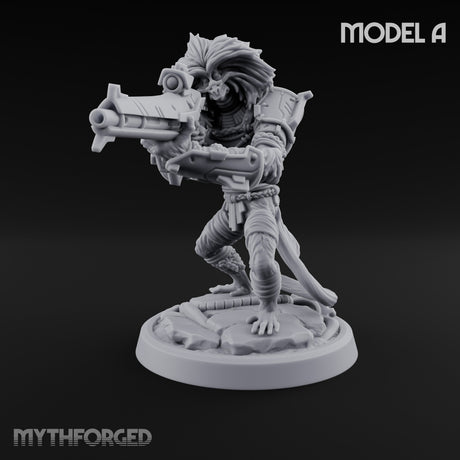 Long Rifle Prowling Simian Sniper A Miniature for Dungeons and Dragons, Pathfinder or other TTRPGs