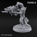Long Rifle Prowling Simian Sniper B Miniature for Dungeons and Dragons, Pathfinder or other TTRPGs