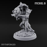 Long Rifle Prowling Simian Sniper B Miniature for Dungeons and Dragons, Pathfinder or other TTRPGs