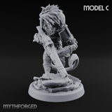 Long Rifle Prowling Simian Sniper C Miniature for Dungeons and Dragons, Pathfinder or other TTRPGs