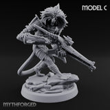 Long Rifle Prowling Simian Sniper C Miniature for Dungeons and Dragons, Pathfinder or other TTRPGs