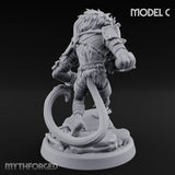 Long Rifle Prowling Simian Sniper C Miniature for Dungeons and Dragons, Pathfinder or other TTRPGs