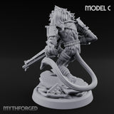 Long Rifle Prowling Simian Sniper C Miniature for Dungeons and Dragons, Pathfinder or other TTRPGs