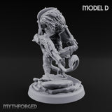 Long Rifle Prowling Simian Sniper D Miniature for Dungeons and Dragons, Pathfinder or other TTRPGs
