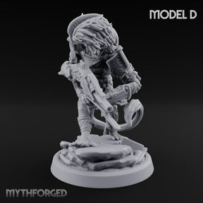 Long Rifle Prowling Simian Sniper D Miniature for Dungeons and Dragons, Pathfinder or other TTRPGs