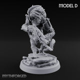 Long Rifle Prowling Simian Sniper D Miniature for Dungeons and Dragons, Pathfinder or other TTRPGs
