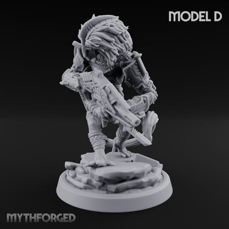 Long Rifle Prowling Simian Sniper D Miniature for Dungeons and Dragons, Pathfinder or other TTRPGs