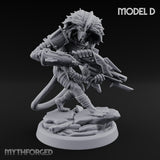 Long Rifle Prowling Simian Sniper D Miniature for Dungeons and Dragons, Pathfinder or other TTRPGs