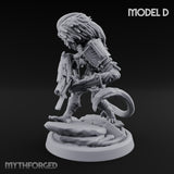 Long Rifle Prowling Simian Sniper D Miniature for Dungeons and Dragons, Pathfinder or other TTRPGs