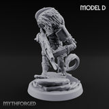Long Rifle Prowling Simian Sniper D Miniature for Dungeons and Dragons, Pathfinder or other TTRPGs