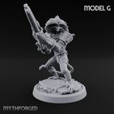 Long Rifle Prowling Simian Sniper G Miniature for Dungeons and Dragons, Pathfinder or other TTRPGs