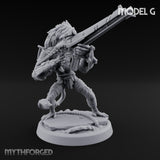 Long Rifle Prowling Simian Sniper G Miniature for Dungeons and Dragons, Pathfinder or other TTRPGs