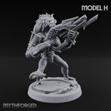 Long Rifle Prowling Simian Sniper H Miniature for Dungeons and Dragons, Pathfinder or other TTRPGs