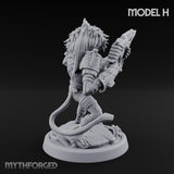 Long Rifle Prowling Simian Sniper H Miniature for Dungeons and Dragons, Pathfinder or other TTRPGs