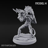 Long Rifle Prowling Simian Sniper H Miniature for Dungeons and Dragons, Pathfinder or other TTRPGs